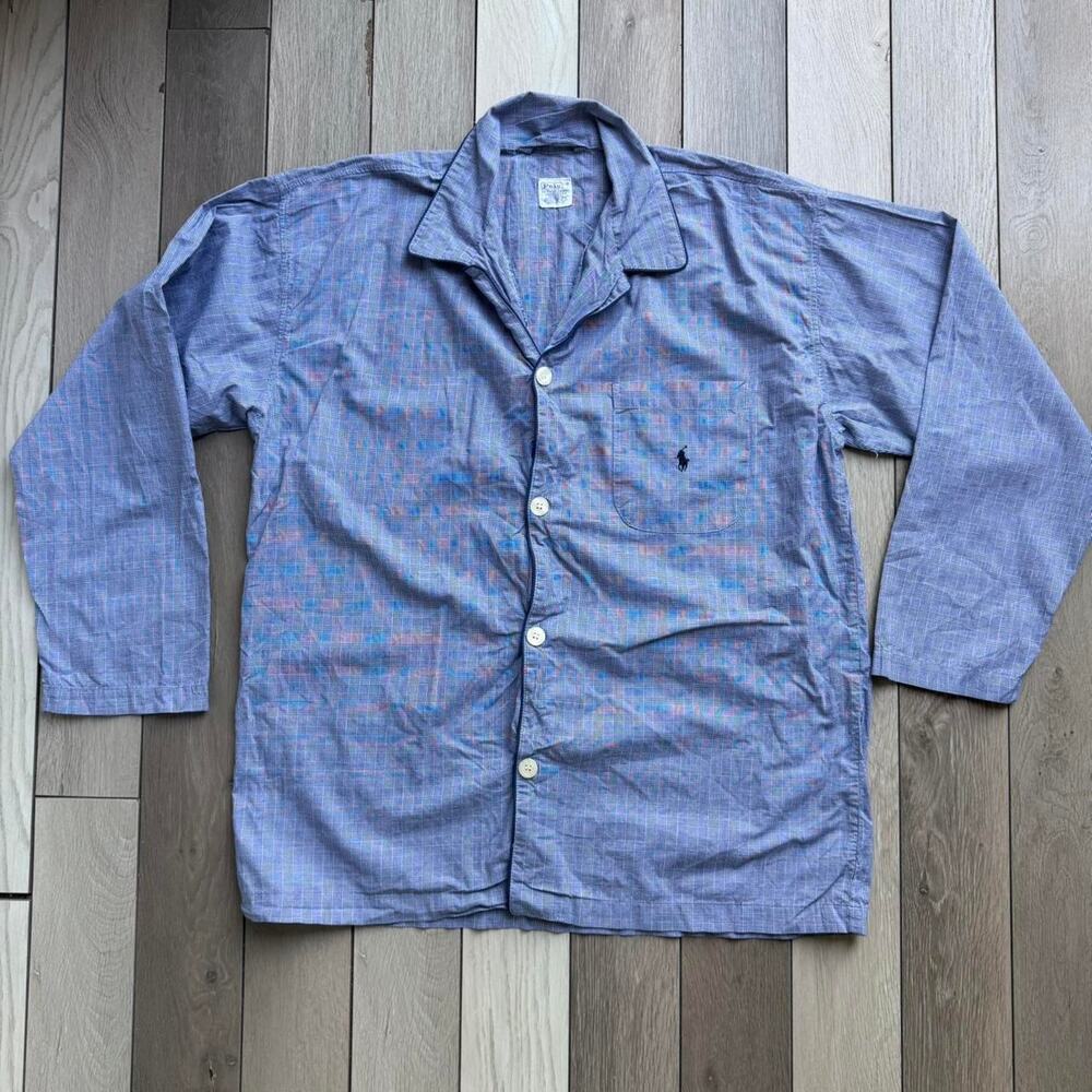 Polo ralph lauren blue plaid pajama